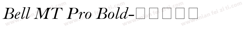 Bell MT Pro Bold字体转换